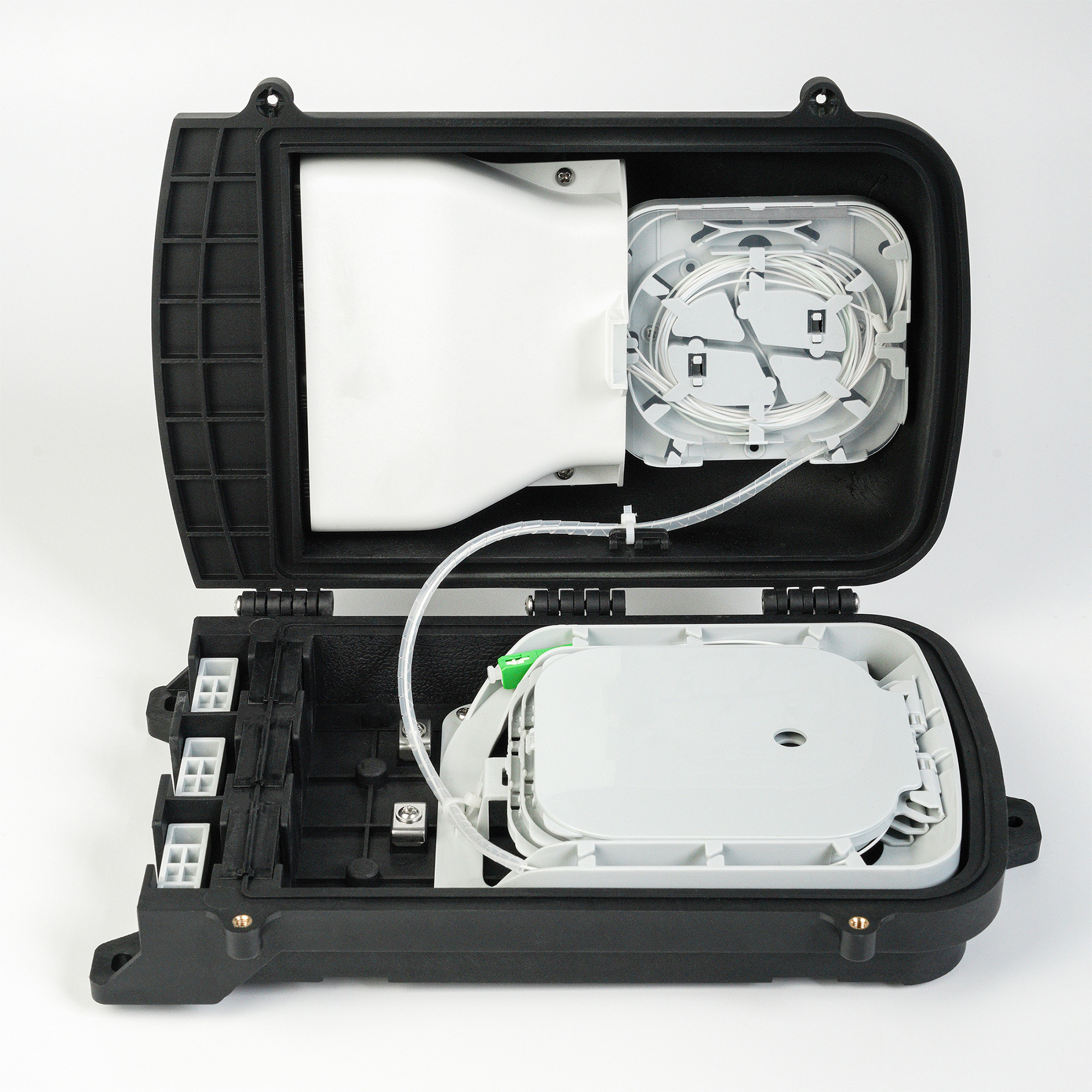 GFS-8A-X Pre-connectorized FTTH Terminal Box 8 Cores Fiber Optical distribution Closure IP 68 FDB 281.4*177*108.8mm