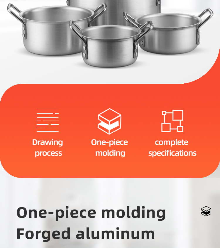 Hot Sale Restaurant Soup Pot Aluminum Cookware Stock Pots Cooking Ware Set Aluminum Cooking Pot Set
