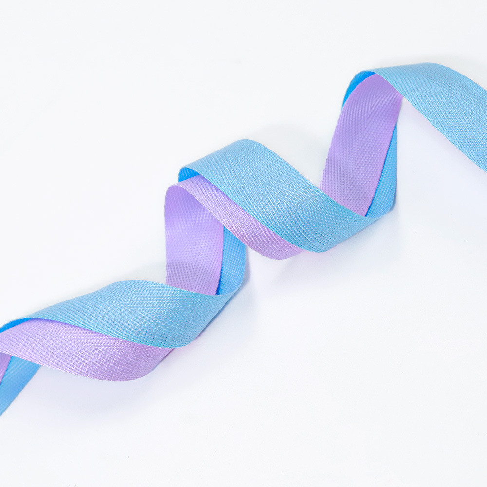 2.5cm Regradable Ribbon Gift Packing Tencel Ribbon Herringbone Ribbon