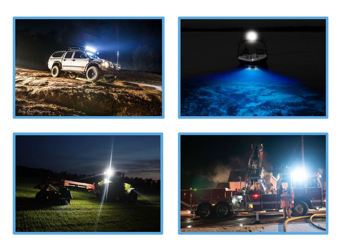 Waterproof LED Pods,LED work light  with Osram Led Chips,flood Off Road Lights for Truck SUV Tractor, IP67, IP69K 0