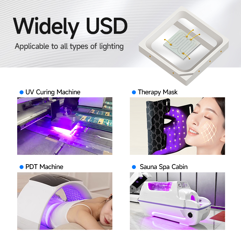Medical Beauty Device Smd Led Chip 3030 0.2W 0.5W 1W Uva Uvb Uvc 400nm 410nm Purple