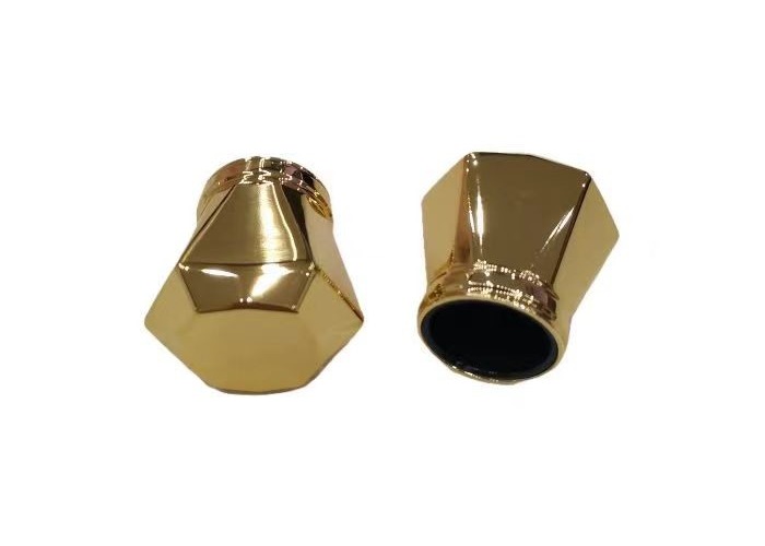 Golden Irregular Shaped Custom Perfume Bottle Caps For Perfume Bottle