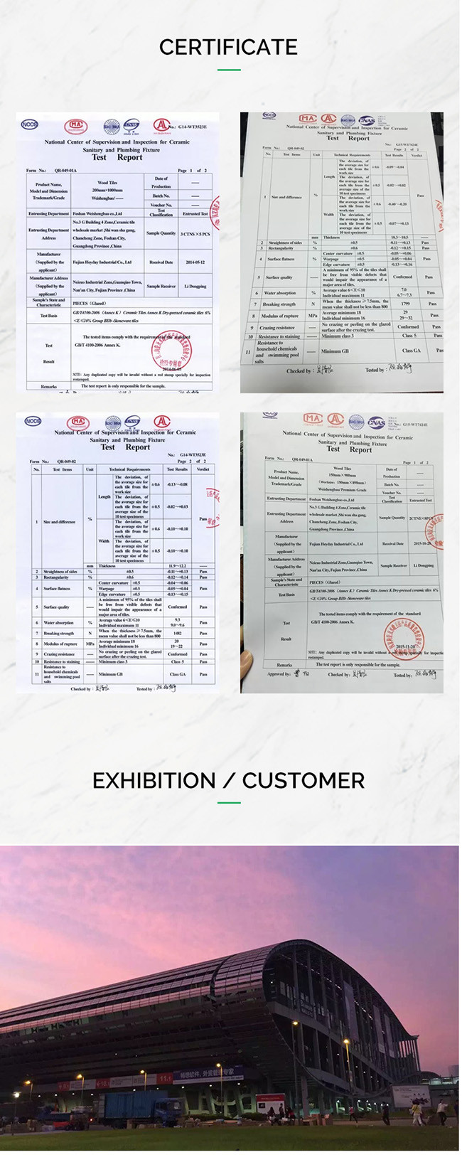 Button Shaped Decorative Wall Porcelain Tiles Mixed Color 6mm Thickness