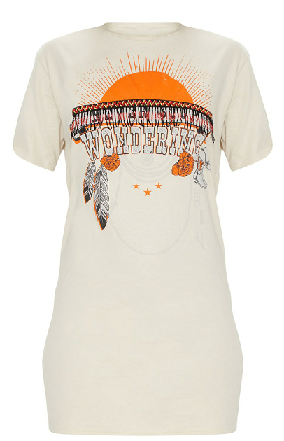 Fashion Compact Stone Wondering Beaded CuteTrim T Shirt Dress For Women