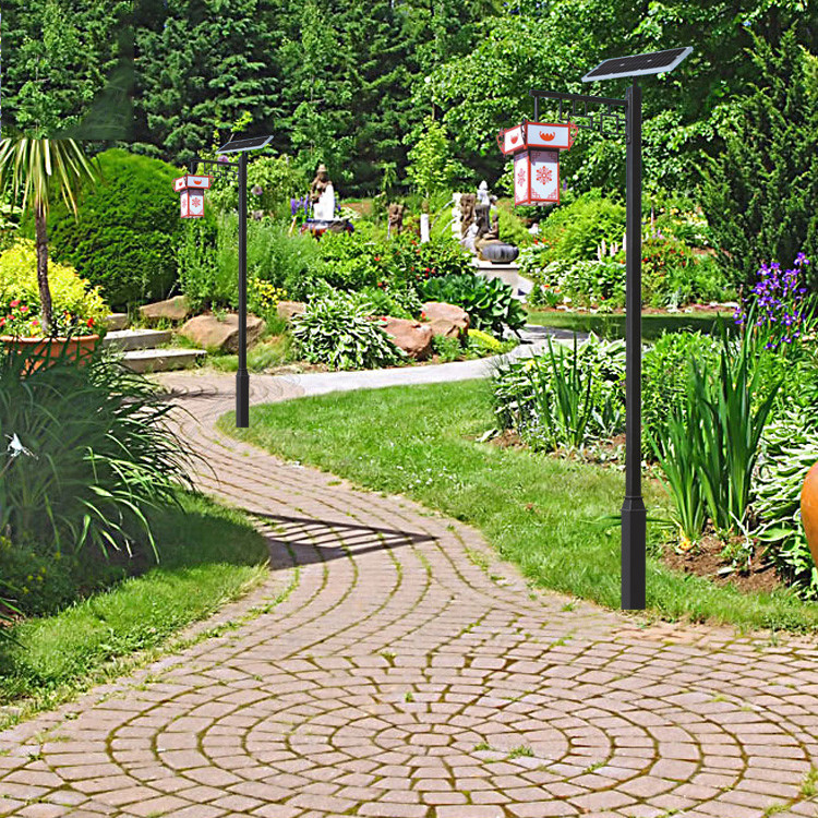 Modern Design Solar LED Garden Lights , Dc 12v 24v 50w Garden Light With Pole