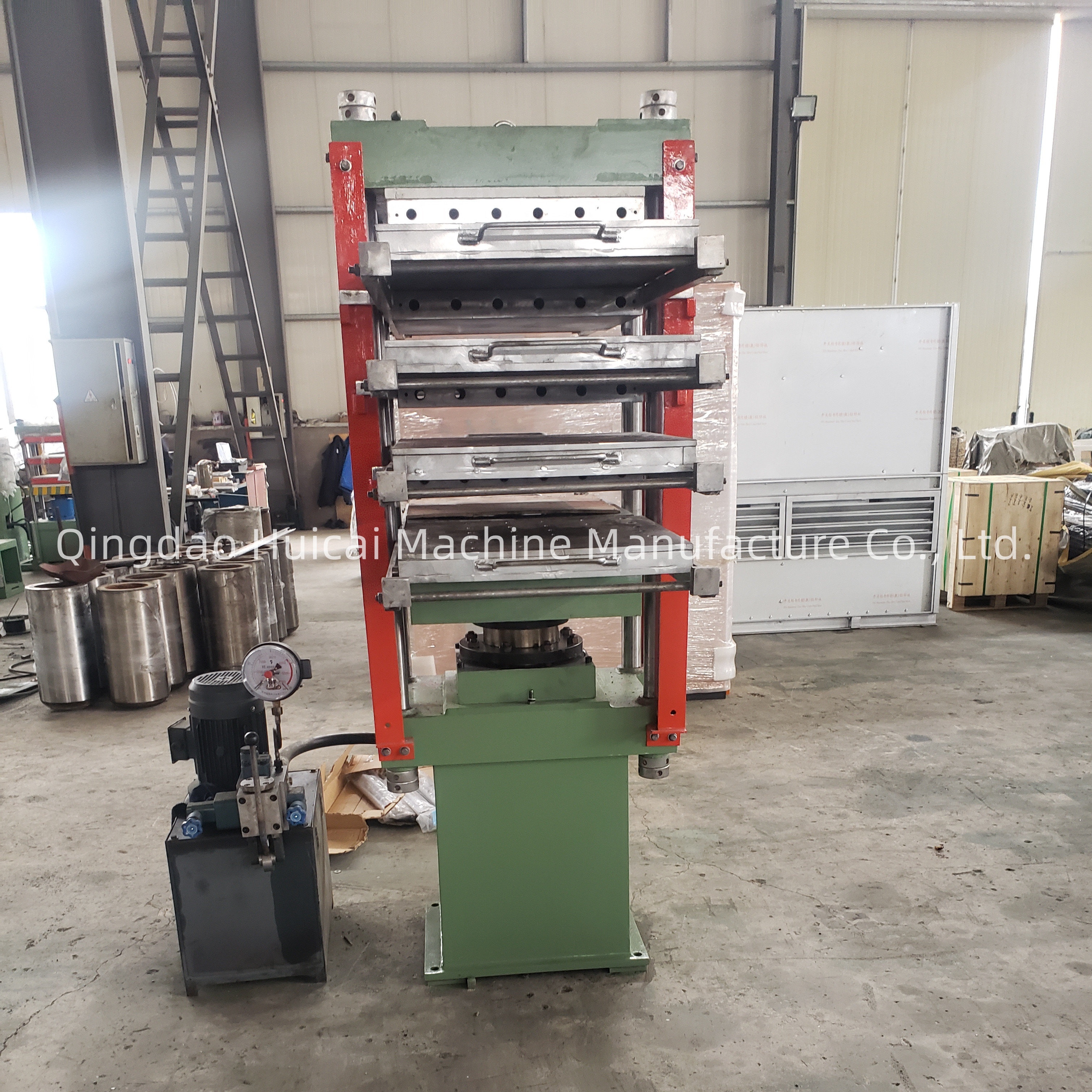 Floor Tile Vulcanizing Press Rubber Tile Hot Press Making Machine with 220v Voltage