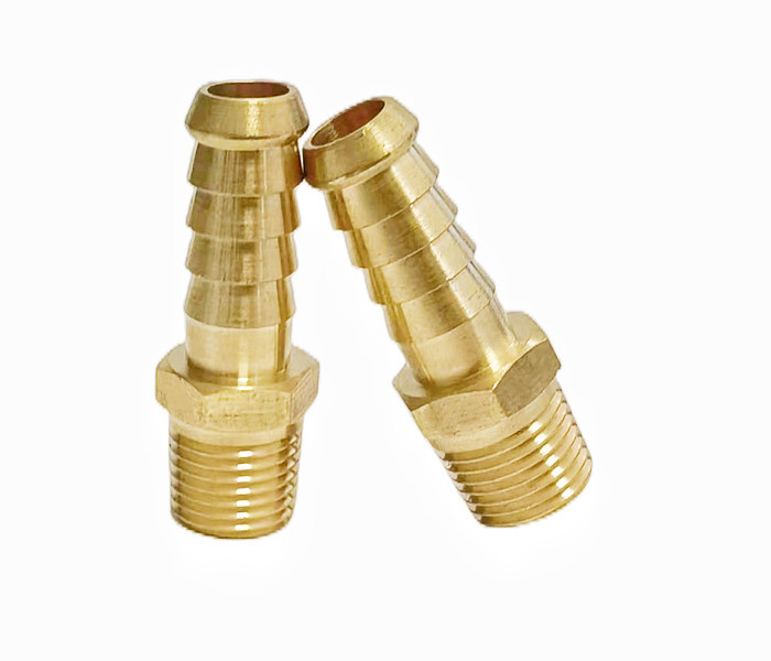 3/8" Barb X 3/8" NPT Male Brass Hose Barb Fittings CNC