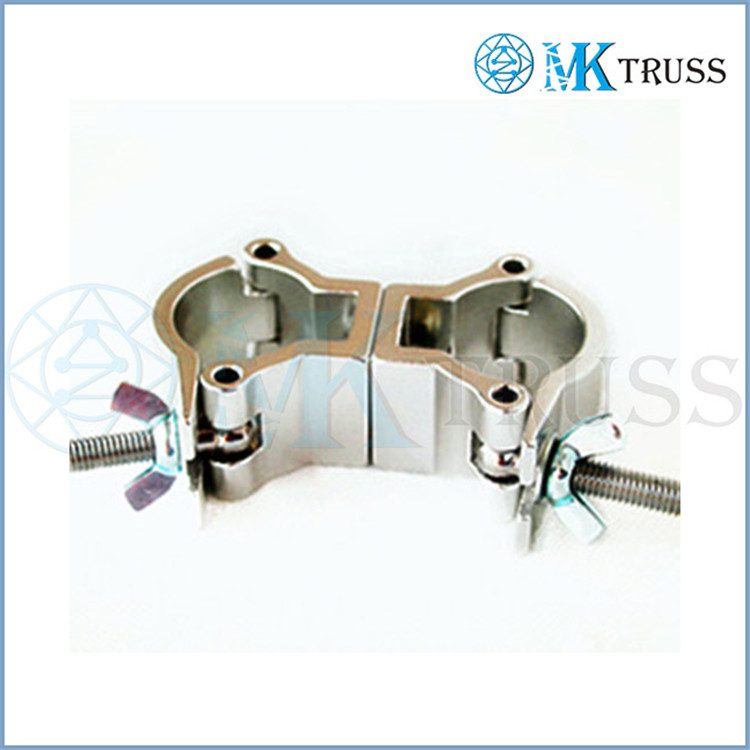 OEM Aluminum Stage Lighting Truss Hook Truss Clamp Double Coupler 100kg for 50mm Tube