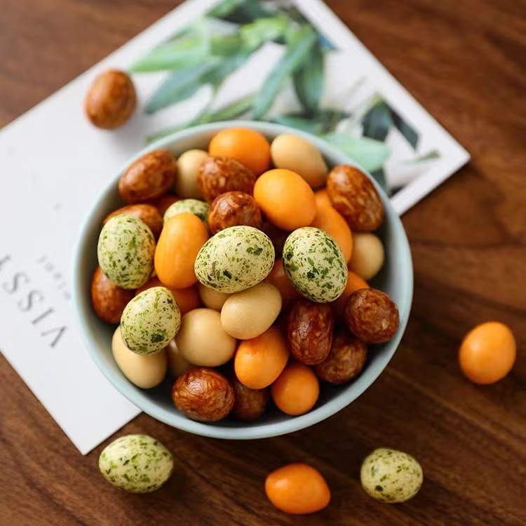 Various Flavors Seaweed Coated Peanuts Baked Crispy Roasted Chickpeas