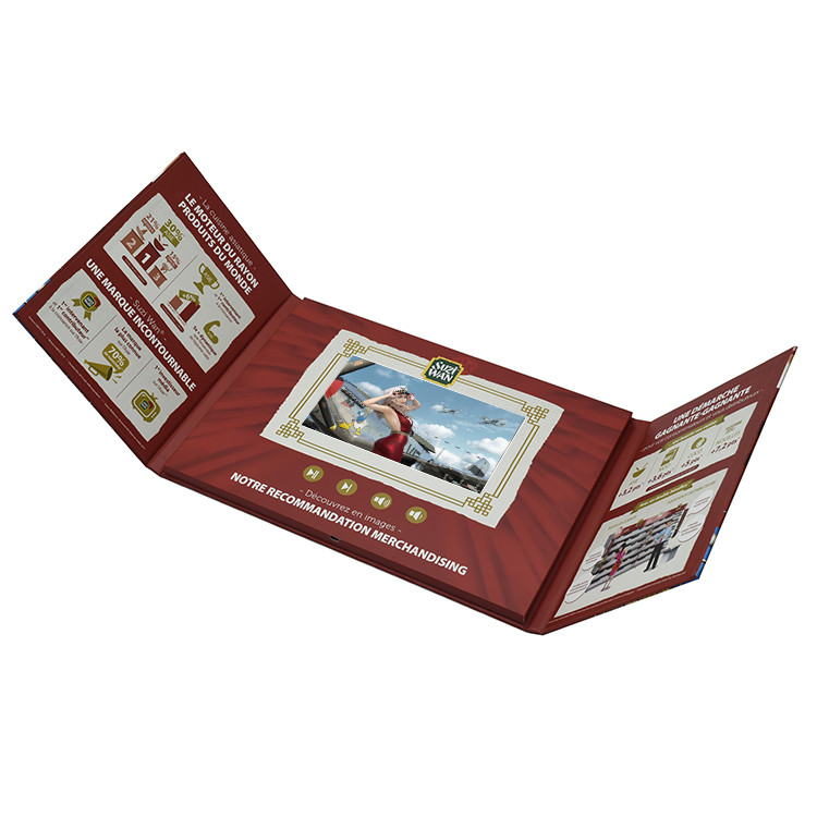 video booklet 7 "mini LCD digital photo frame wedding advertising video book