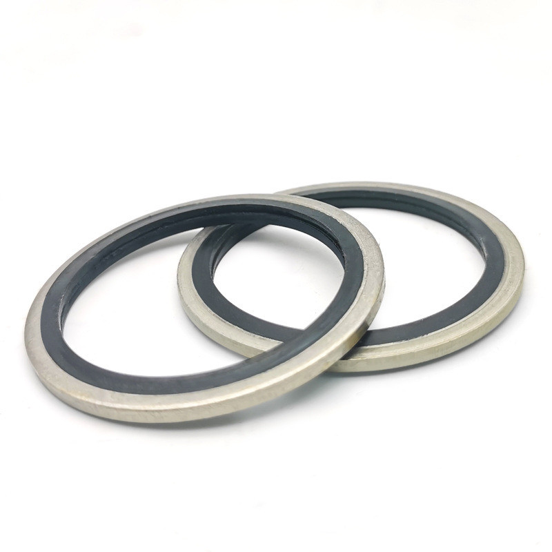 Custom NBR Oil Resistance Bonded Seal Customized Size Rubber Iron Seal Washer