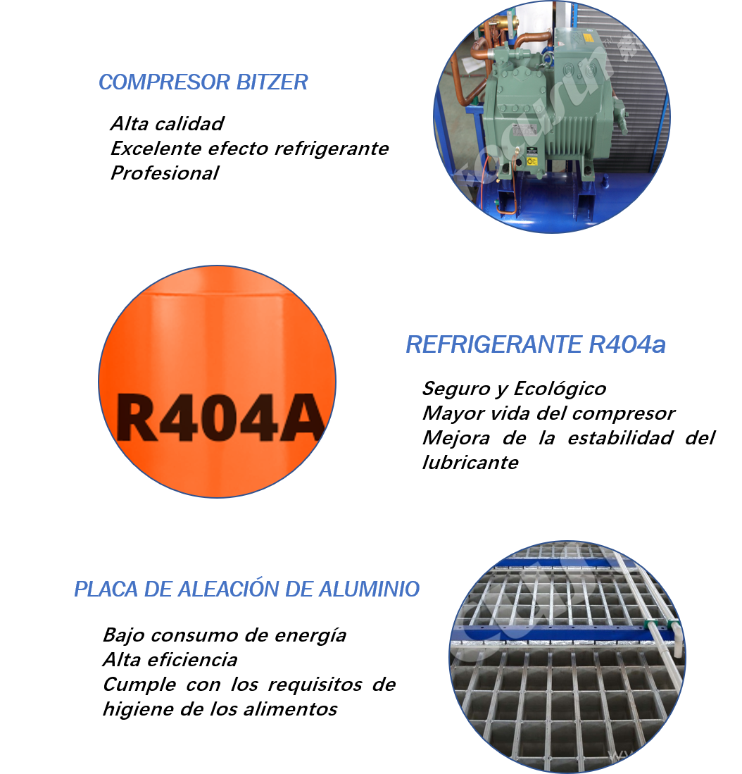 Evaporator Core Components 960kg Industrial Block Ice Machine for Seafood Preservation