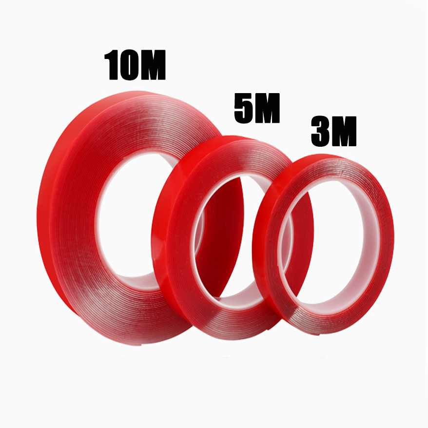 2mm*1m Sticky Double-Sided Adhesive Washable Transparent Non-Marking Nano Tape