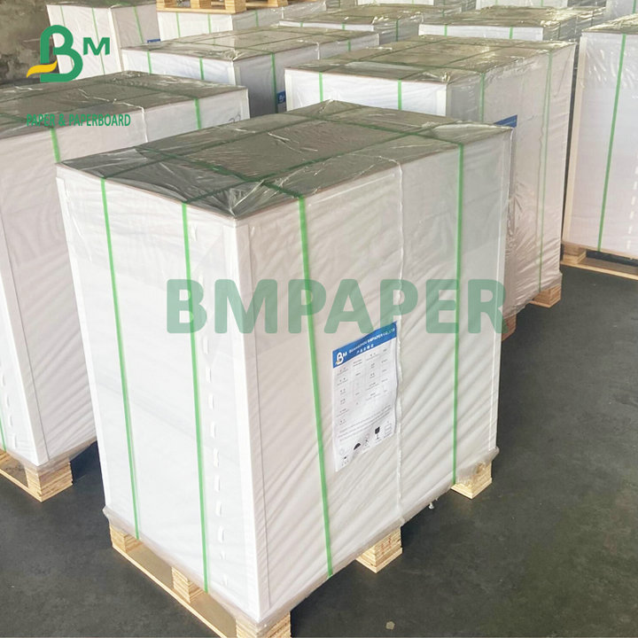 12" x 18" 80# 100# White Text Paper Double Sided C2S Sheet 