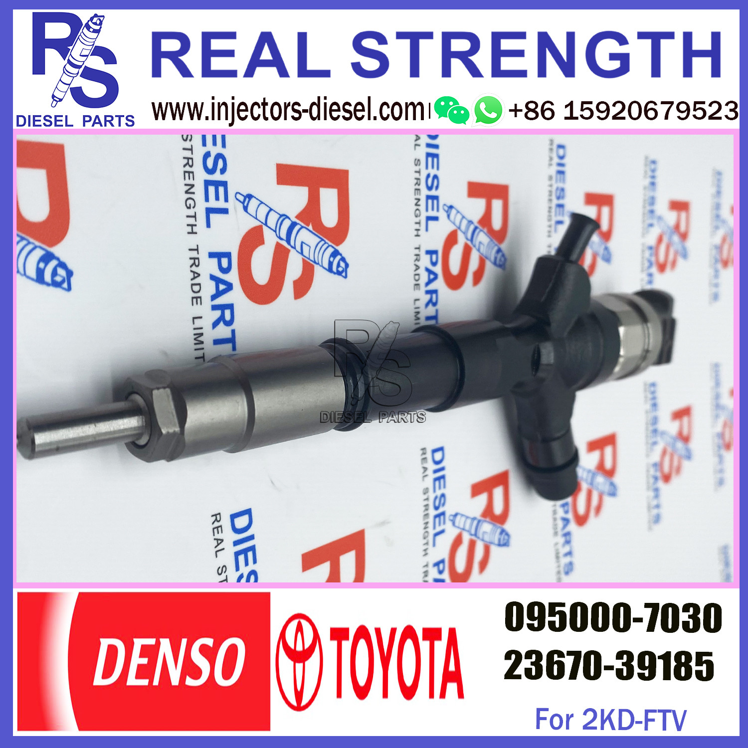 Diesel injector pump common rail injector 0950007030 095000 7030 095000-7030 for 1KD 2KD diesel engine