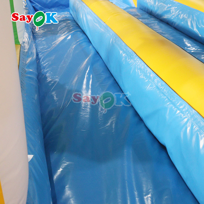 Commercial Summer Water Slide Inflatable Kids Slip And Waterslide With Pool For Custom