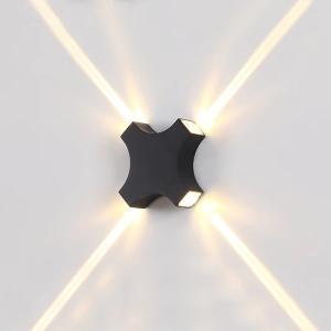 Buy cheap Outdoor Wall Lamp Aluminium 155x155x40MM Black 220V product