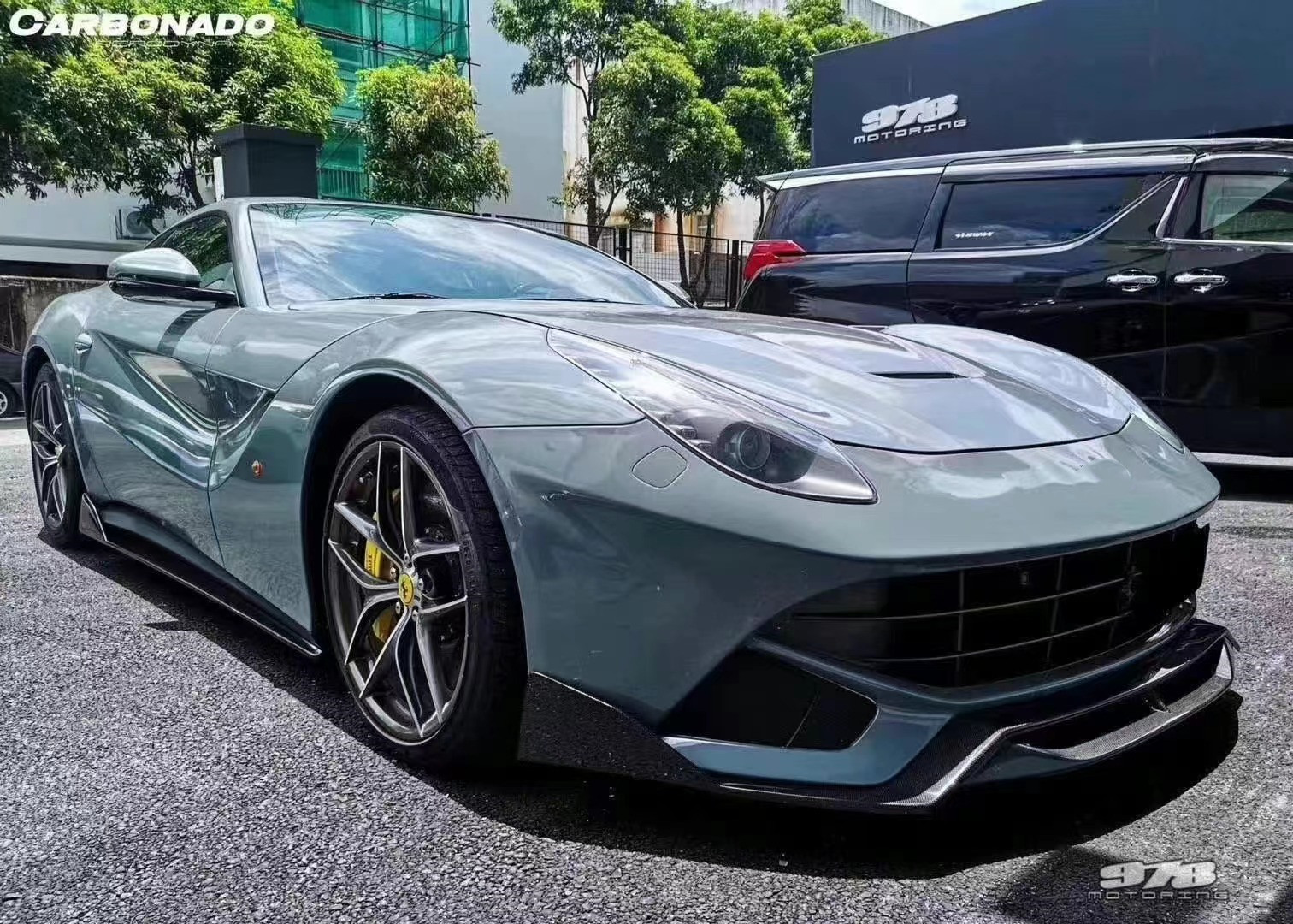 High Quality Carbon Fiber F12 Carbon Fiber Body Kit for ferrari F12 Upgrade DMC Style Front Shovel Rear Diffuser Spoiler