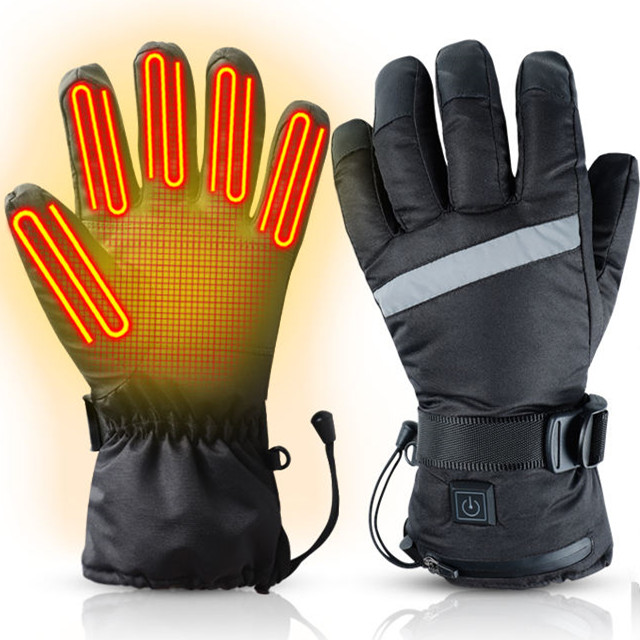 Downhill Electric Heated Skiing Gloves Waterproof 29x13cm 0.8kg