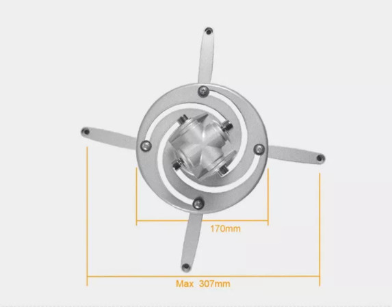 black Steel Rotate Projector Ceiling Mount Hanging Bracket