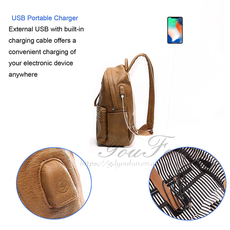 Leather Diaper Bag Backpack vintage diaper bag