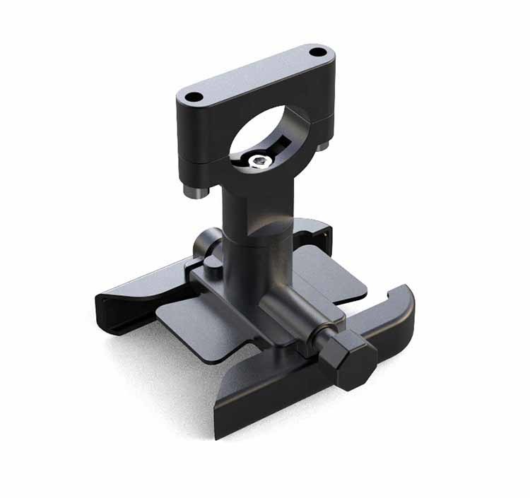 CNC 30mm Handlebar Motorcycle Gas Tank Phone Mount For iPhone 13