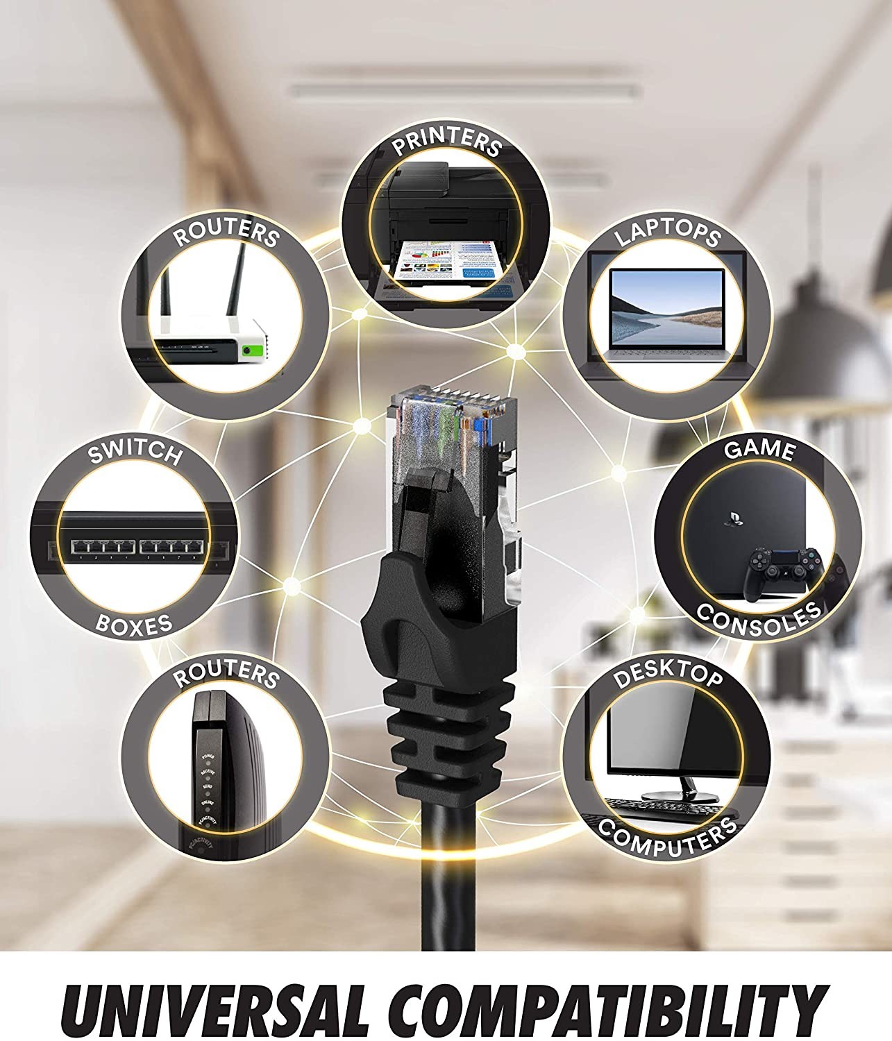 Networking 100 Feet Ethernet Cable , PVC LSZH Cat6 Utp Patch Cord