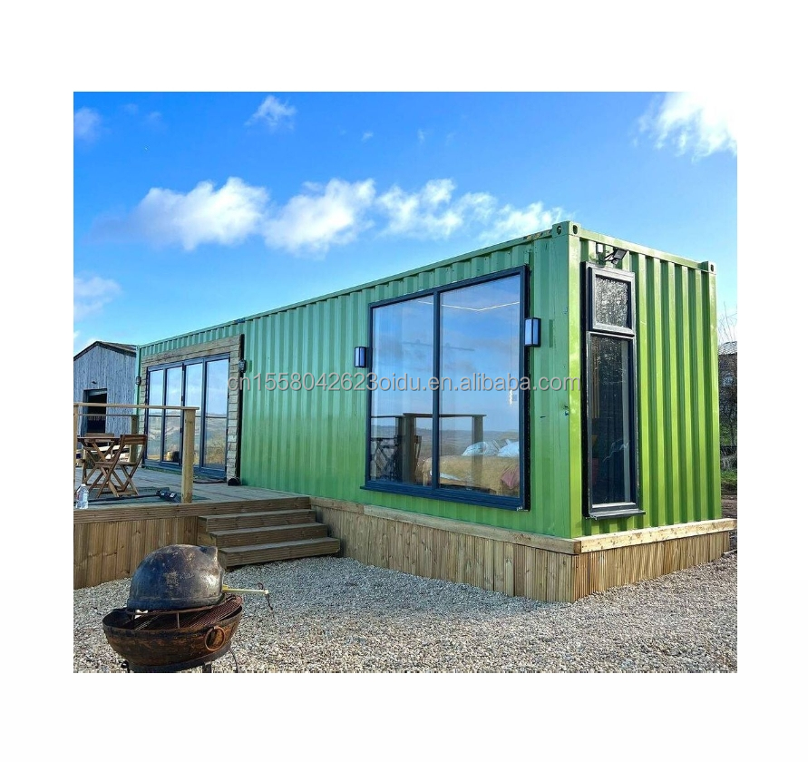 50/75/100mm Wave Sandwich Panel Wall Customizable Design 40ft Modified Shipping Container House for Living or Vacation
