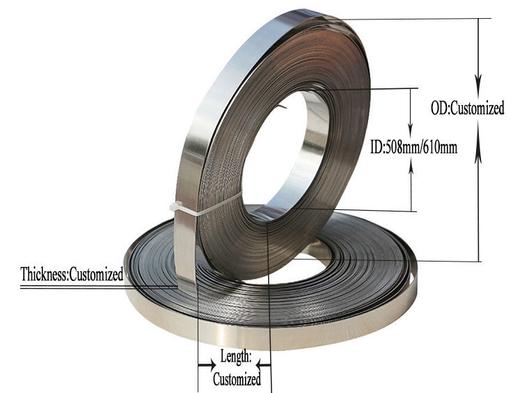 59mm Cold Rolled Stainless Steel Strip Band SS 201 304 Grade