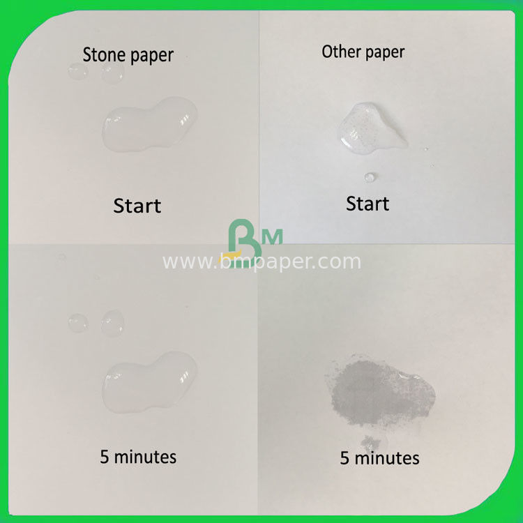 Anti Water Synthetic Stone Paper 120gsm 144gsm 150gsm 168gsm 192gsm For Poster