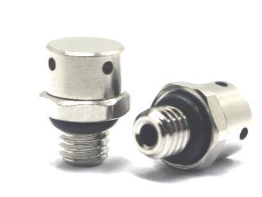 5.0mm Vent Rite Air Oxidized Black Valve One Way Vent Valve CJ06-N002 Metal Threaded Waterproof Air Permeable Valve Reliable Metal Vent Valve for
