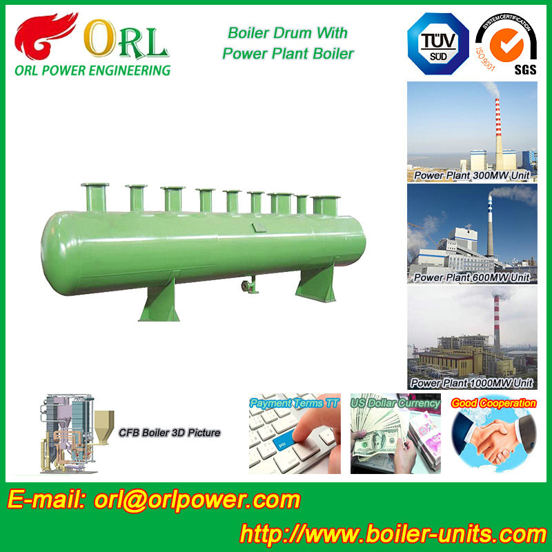 High pressure hot water boiler mud drum ASME certification manufacturer