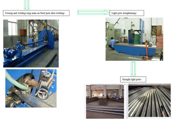 Street Light Pole Welding Equipment single seam Processing Steel Tube Customized