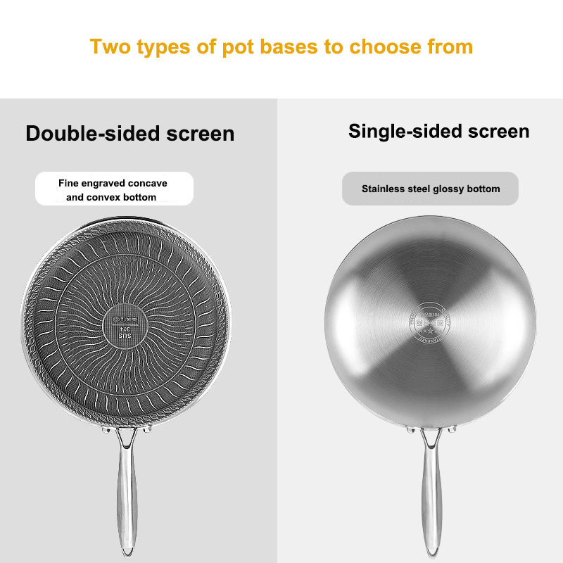 Wholesale Frying Pan Cookware Set Hot Sale Honeycomb Non-stick Stainless Steel Frying Pans & Skillets
