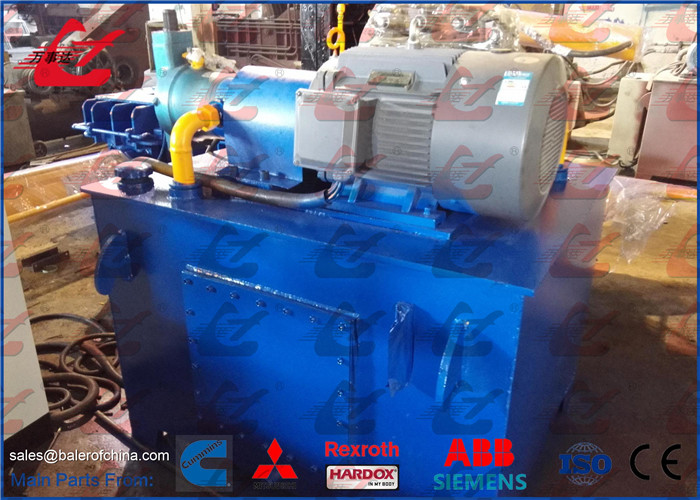 Hydraulic Aluminum UBC Cans Compactor Metal Scrap Baling Machine 250 X 250mm Bale Size