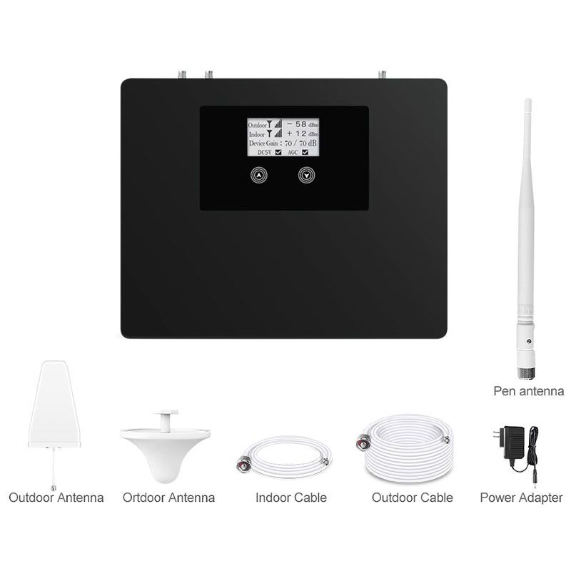 Dual Band GSM 4G Signal Booster , LTE Mobile Phone Signal Amplifier