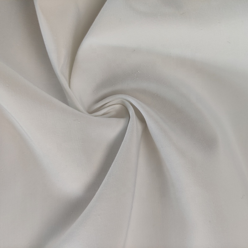 80% Polyester 20% Cotton TC Fabric White Woven Fabric For Workwear Durability