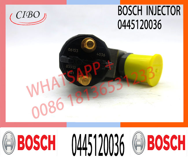 Diesel Engine Fuel Pump Injector Assemblies 0445120036 Common Rail Injector 0445120036