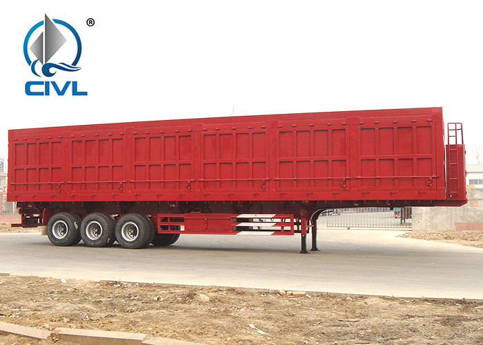 Side Dump 3 Axle 40T Semi Trailer Trucks