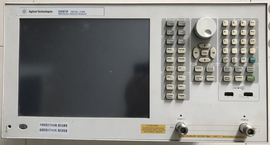 Used E5061B ENA Vector Network Analyzer 5 Hz to 3 GHz Impedance Measurement