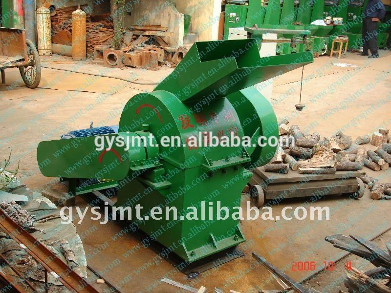 1000kg/H Peanuts Shells Diesel Wood Chip Crusher Belt Convrying