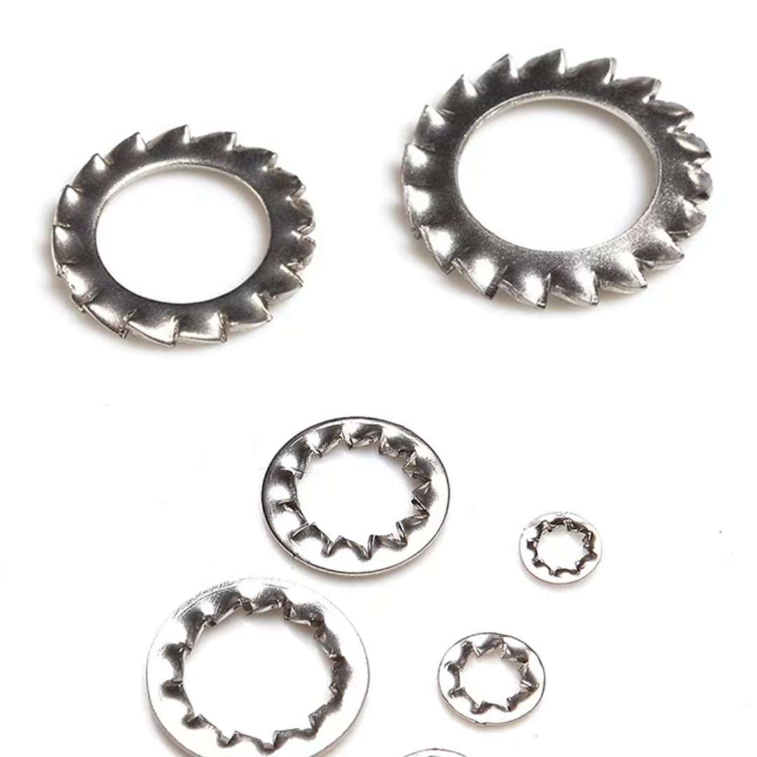 Stainless Steel SS304 Toothed Washer DIN6798A with External Serrated Lock and Plain Finish