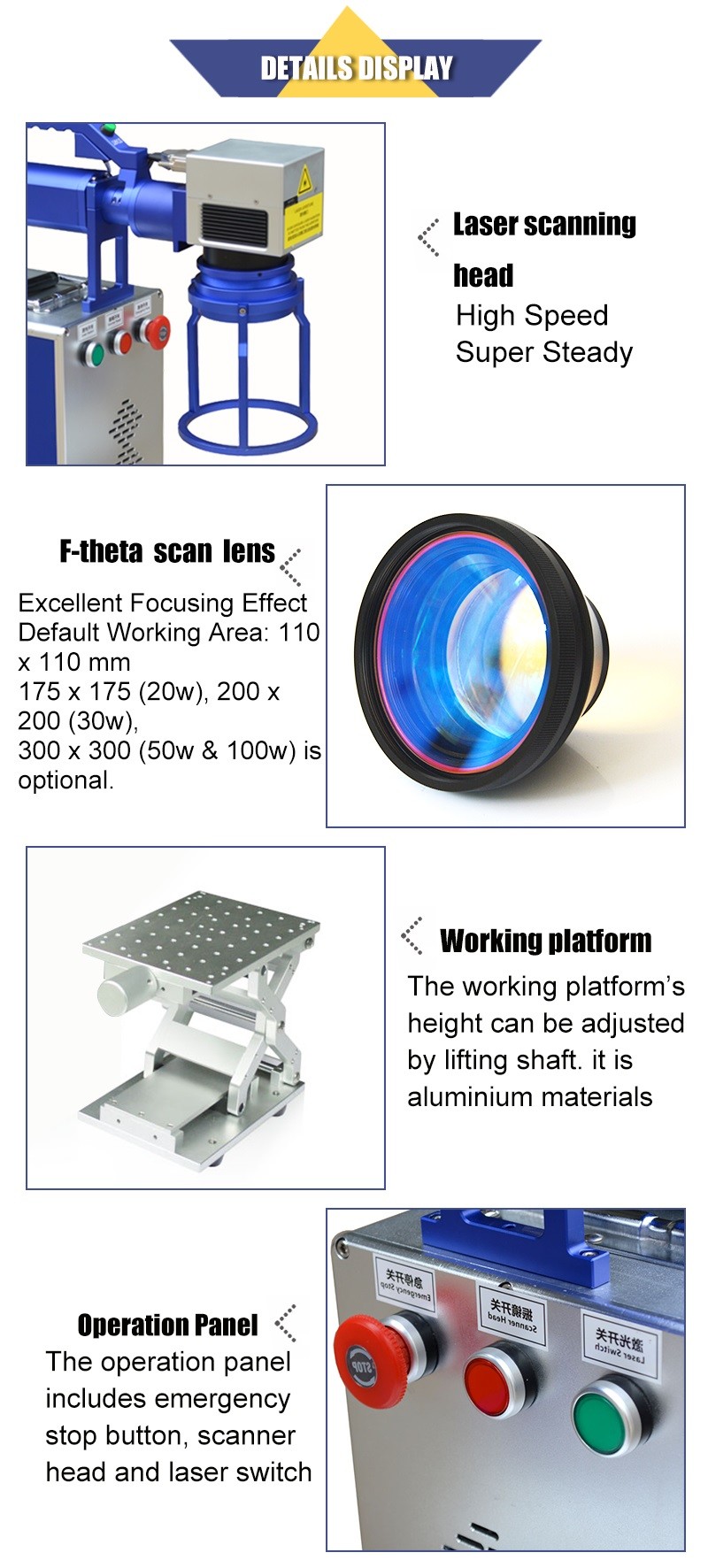 portable mini 20w metal fiber color laser marking machine with ezcad