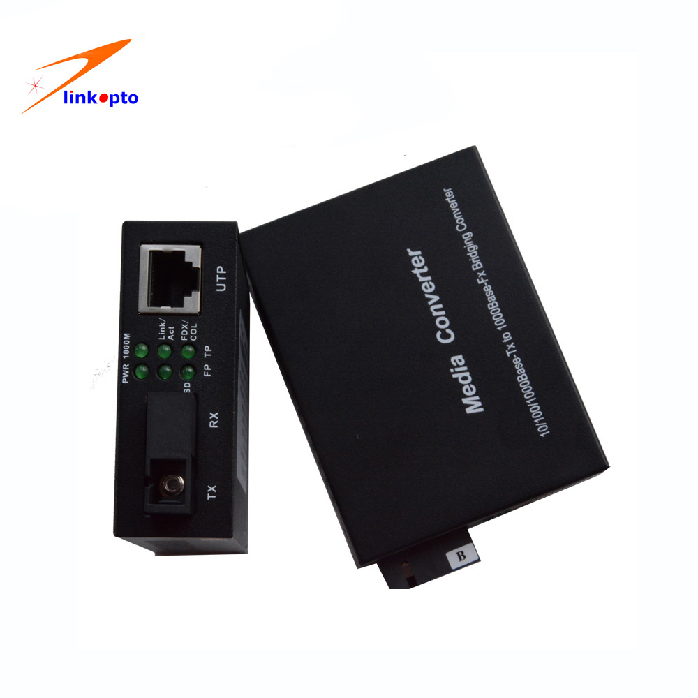 1550nm 60km SC RJ45 SFP Media Converter Dual Fiber Full Duplex Flow Control