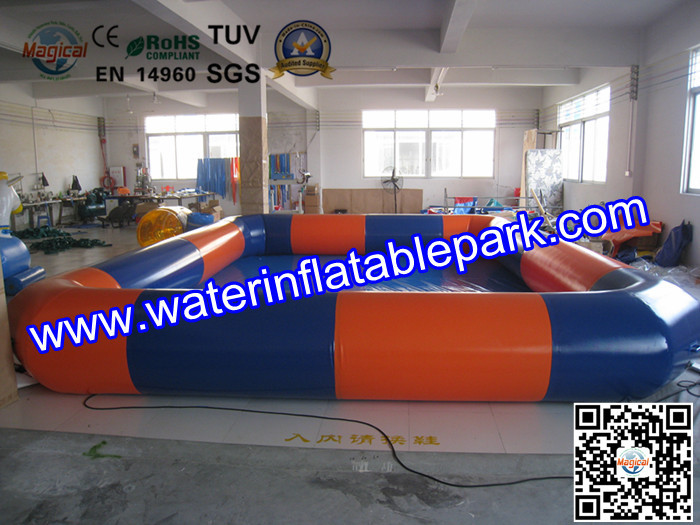 Big Square Inflatable Water Pool Enclosures With Wailking Ball