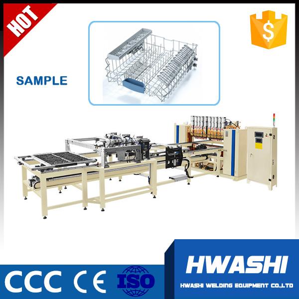 Dishwasher Wire Rack / Wire Shelf Electrical Welding Equipment  With X Y Axis Wire Dropping Hopper