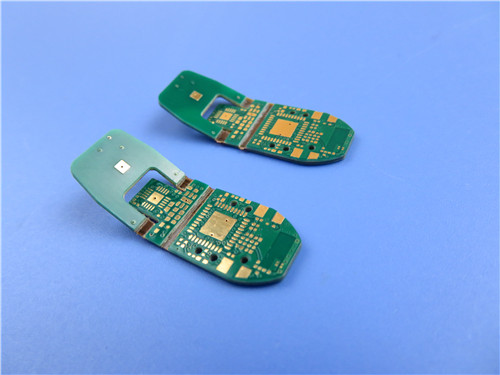 4 Layer Rigid-Flex PCB Built on FR-4 and Poyimide With Immersion Gold and Green Solder Mask for Industrial Surveying