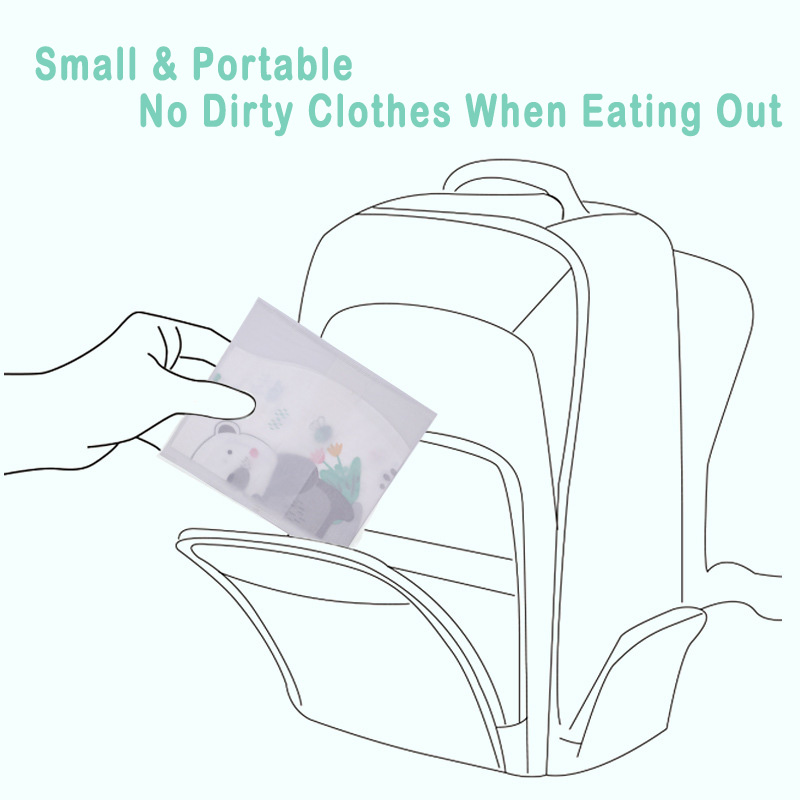 Organic Cotton Baby Waterproof Feeding Bib in a Comprehensive Assortment of Colors
