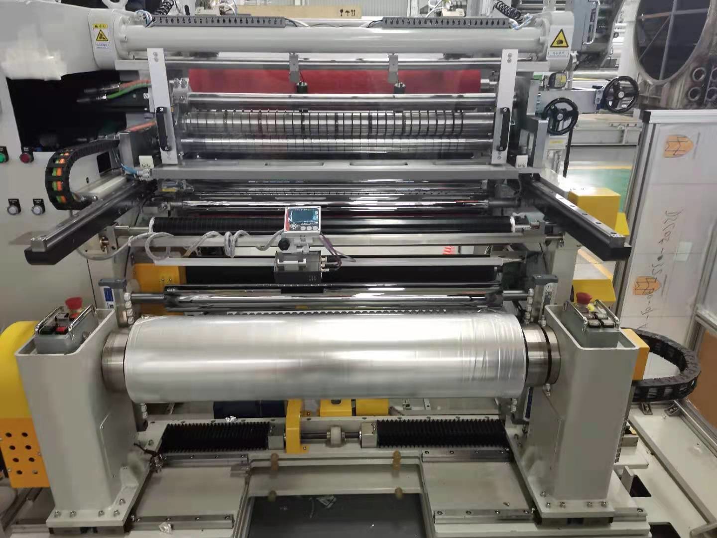 High Precision Slitter Rewinder Machine , Stretch Film Slitting Rewinding Machine