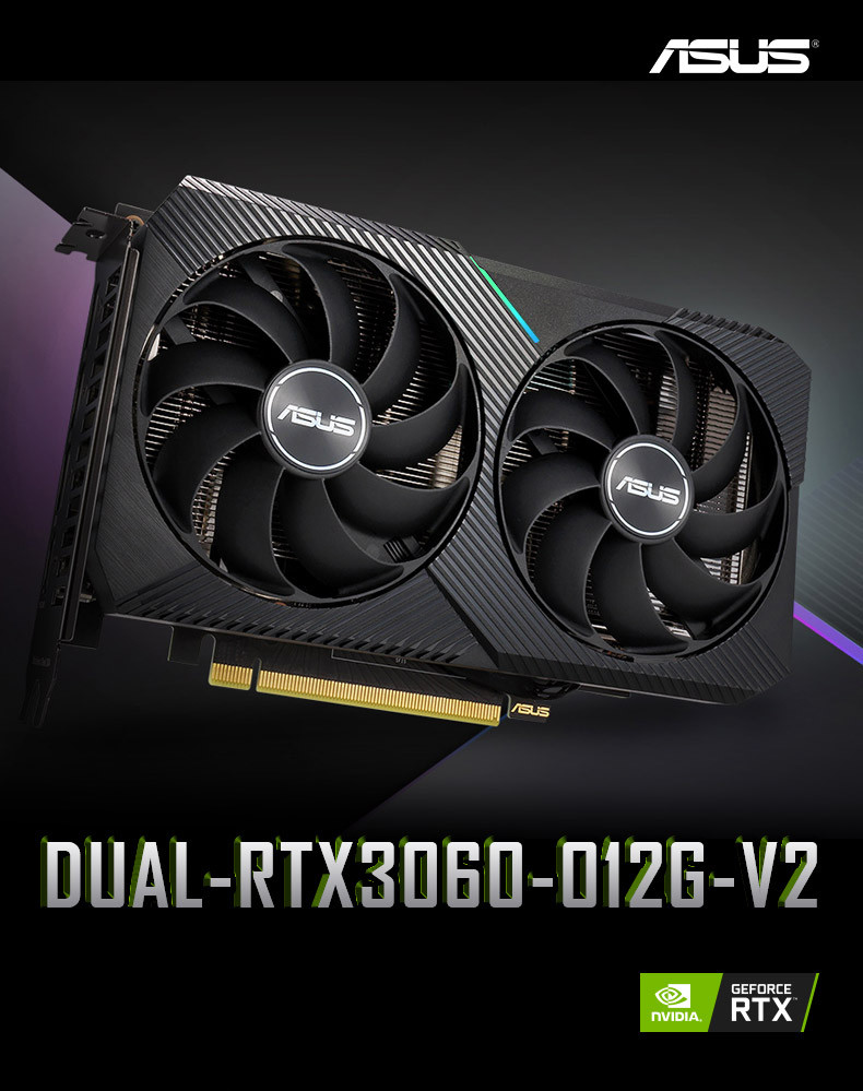 ASUS DUAL RTX3060 desktop computer eating chicken game independent graphics card